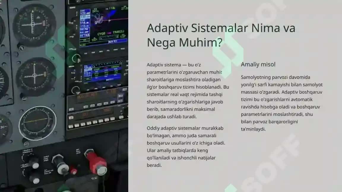 Oddiy Adaptiv Sistemalar: Identifikatsiya va Boshqaruv Jarayonlari 2