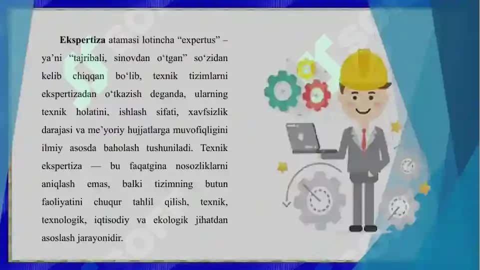 Texnik tizmni ekspertizadan oʻtkazishni tashkil etish 4