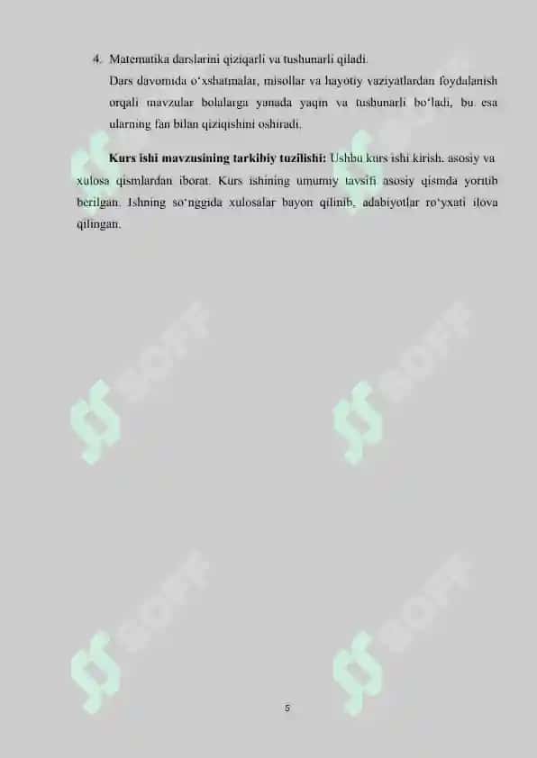 BOSHLANG‘ICH SINFLARDA MATEMATIKA DARSIDA ANALOGIYA TEXNOLOGIYASI 5