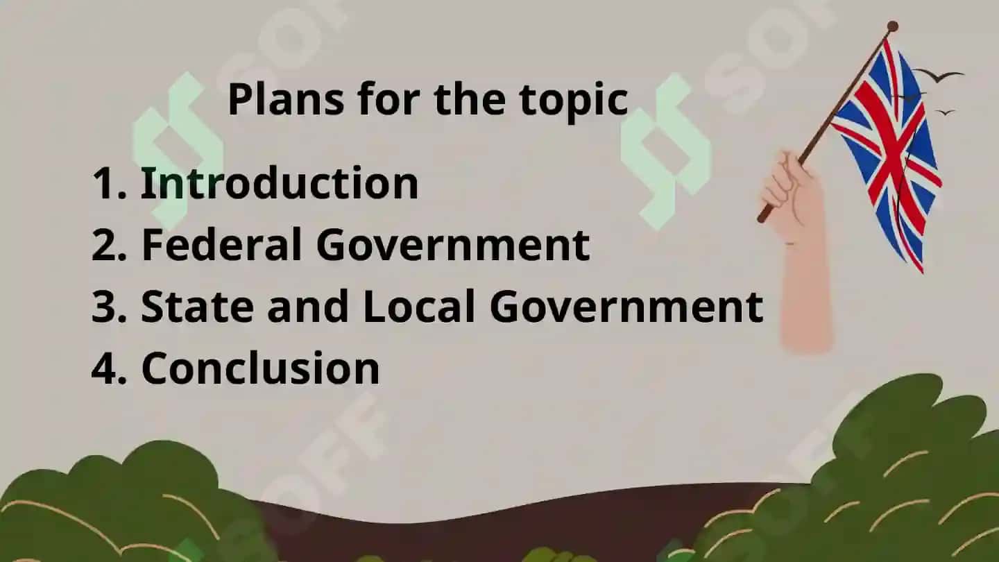 The government and state structure of the USA 2