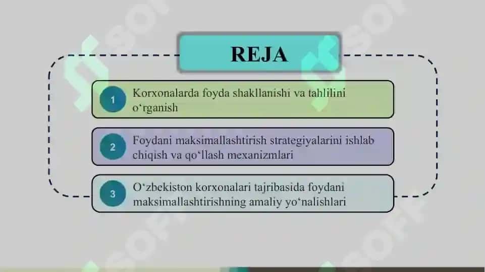 Foydani maksimallashtirish strategiyalari SLAYD 2
