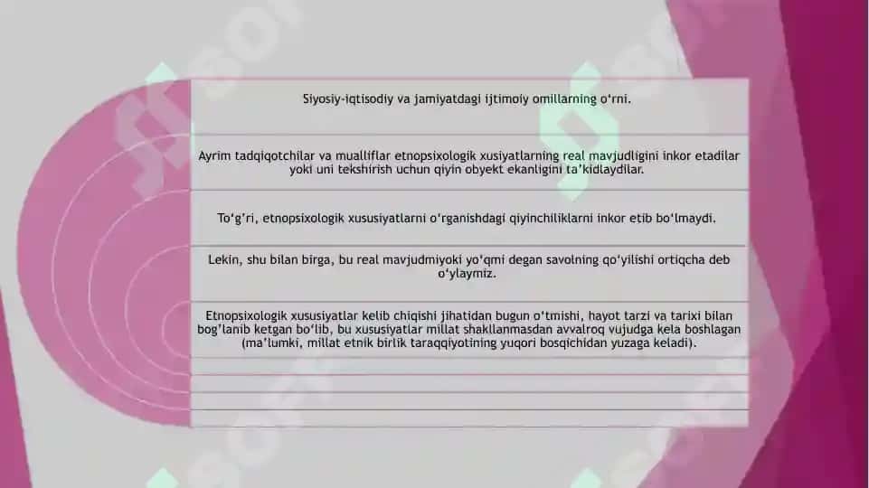 Etnopsixologik xususiyatlarni shakillantiruvchi omillar 7