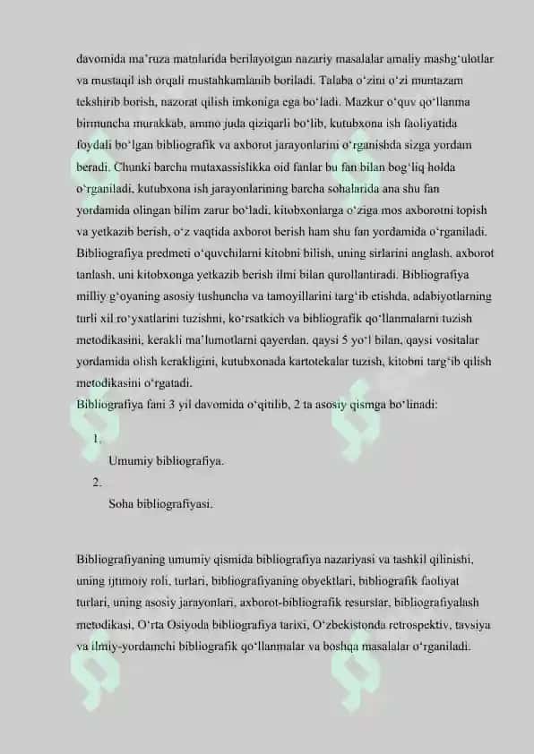 Bibliografiya shakllantirish mezonlari bilan tanishish 4
