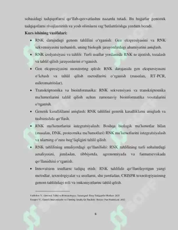 GENOMNING RNK DARAJASIDAGI TAHLILI 4