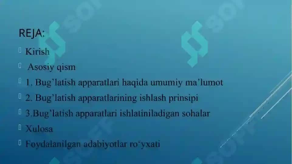Bug‘latish apparatlari klassifikatsiyasi 2