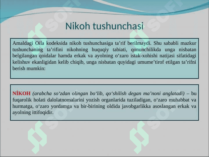 Nikoh tuzish tartibi va shartlari 3