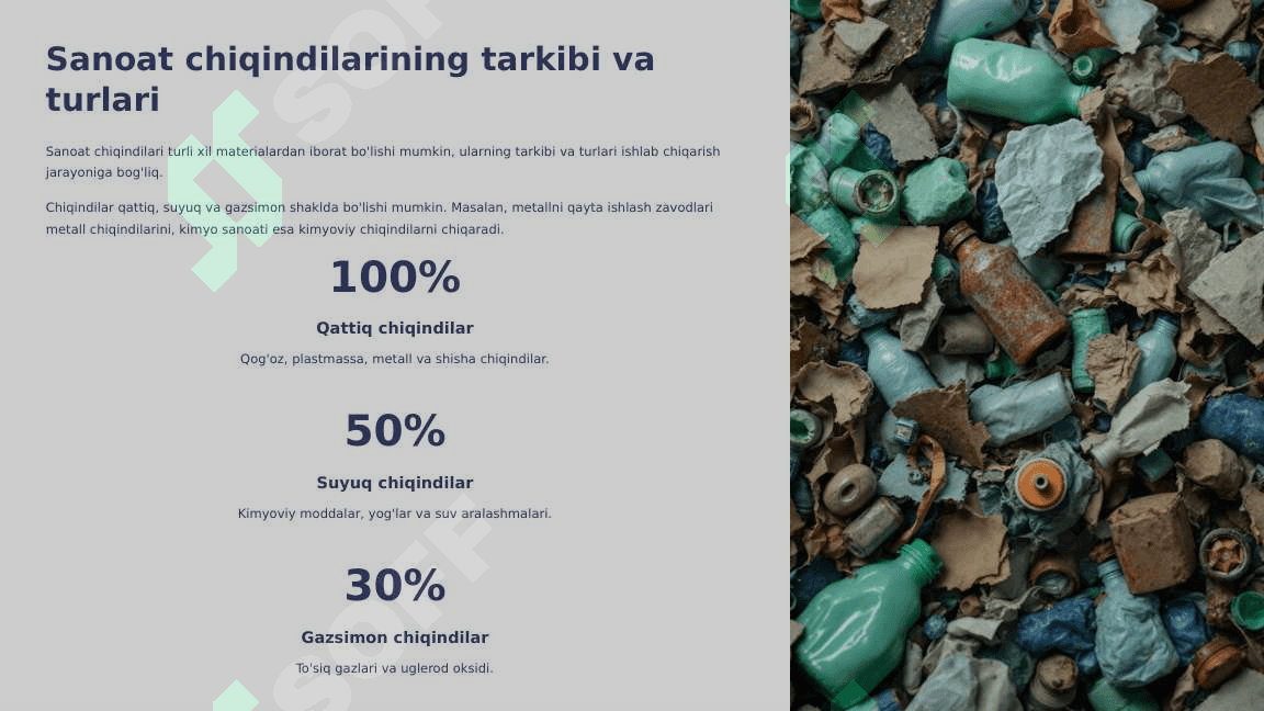 SANOAT CHIQINDILARINI TOZALASH,ATMOSFERAGA TASHLASH TALABLARI USULLARI,NAZORATI 3