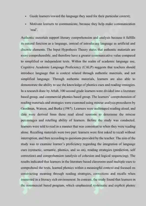 Benefits of using authentic materials to the young learners 4