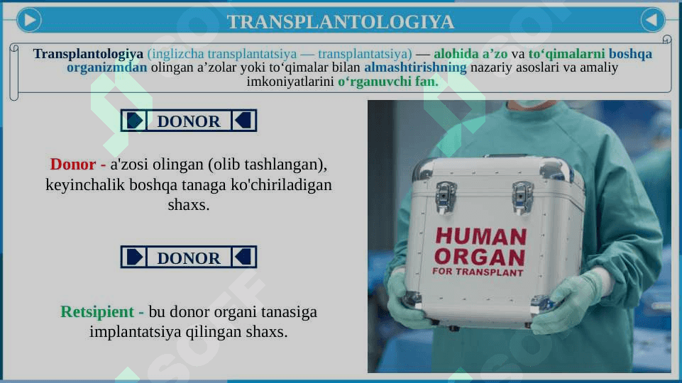 TRANSPLANTOLOGIYA 8