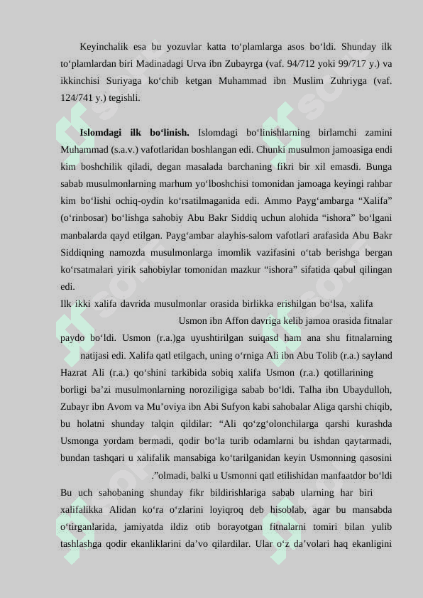 ISLOM DINI VA UNING TARQALISHI TARIXI 8