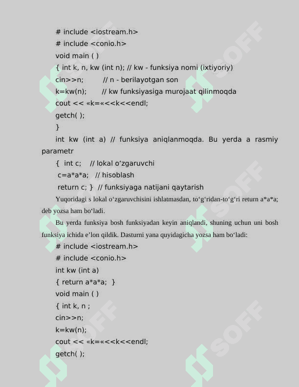 FUNKSIYALAR. RЕKURSIV FUNKSIYALAR. FOYDALANUVCHI KUTUBXONASI 6