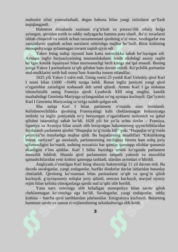 ANGLIYADA KAPITALIZMNING G’ALABA QILISHI VA INGLIZ BURJUA INQILOBI 3