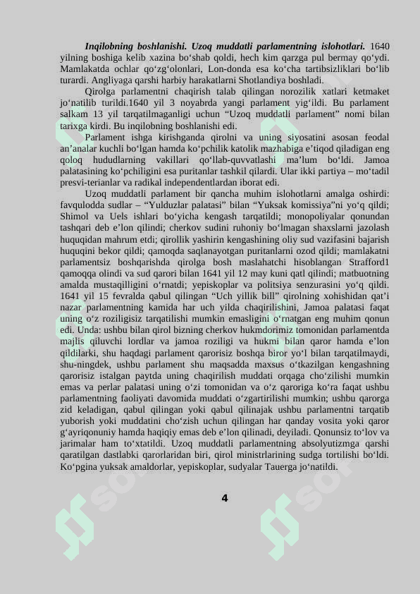 ANGLIYADA KAPITALIZMNING G’ALABA QILISHI VA INGLIZ BURJUA INQILOBI 4