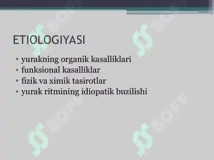 Юрак ритмининг бузилиши. Диагностика 4