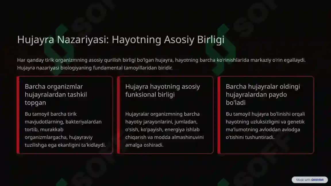 O'simliklar va Hayvonlar hujayrasi 2