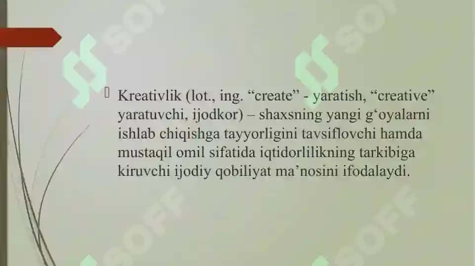 Kreativ pedagogika fanini o'qitish metodlarining o'ziga xos xususiyatlari 2
