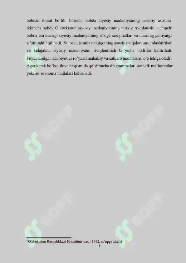 O’zbekiston siyosiy madaniyatining o’ziga xos jihatlari 6