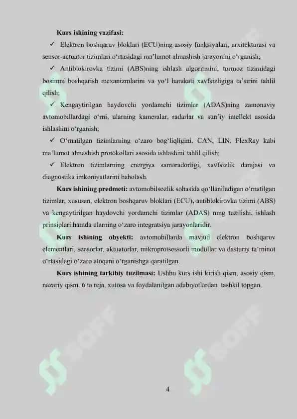 AVTOMOBILSOZLIKDA O‘RNATILGAN TIZIMLAR (ECU, ABS, ADAS) 3
