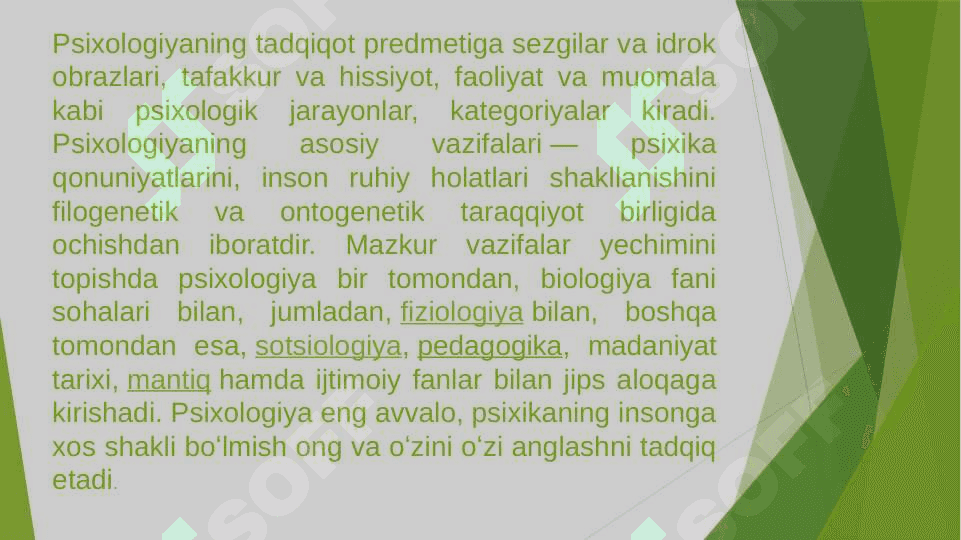 Psixologik bilimlarning ahamiyati 4