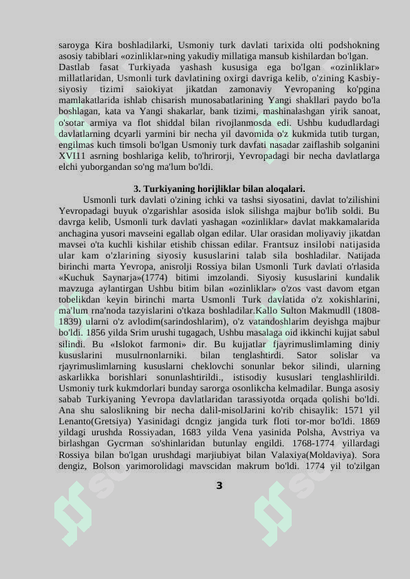 USMONIYLAR IMPYERIYASINING TANAZZULGA UCHRASHI 3