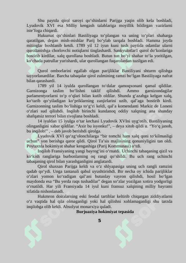 XVIII ASRDAN 1870 YILLARGACHA FRANSIYA 5