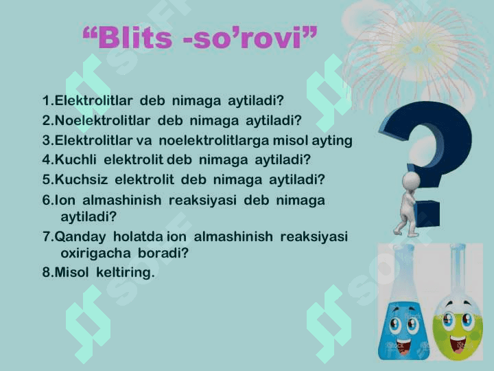 Tuzlar gidrolizi 7