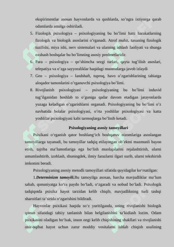 HOZIRGI ZAMON PSIXOLOGIYASINING TADQIQOT METODLARI 7