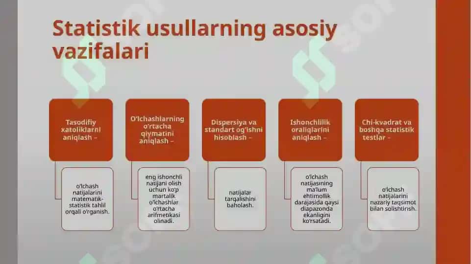 Metrologiyada statistik usullarni qo‘llash 4