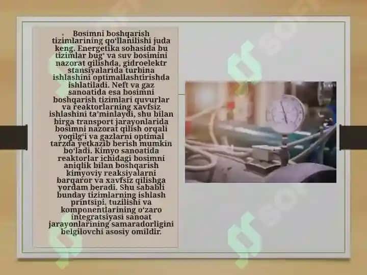 Bosimni boshqarish tizimini avtomatlashtirish 8