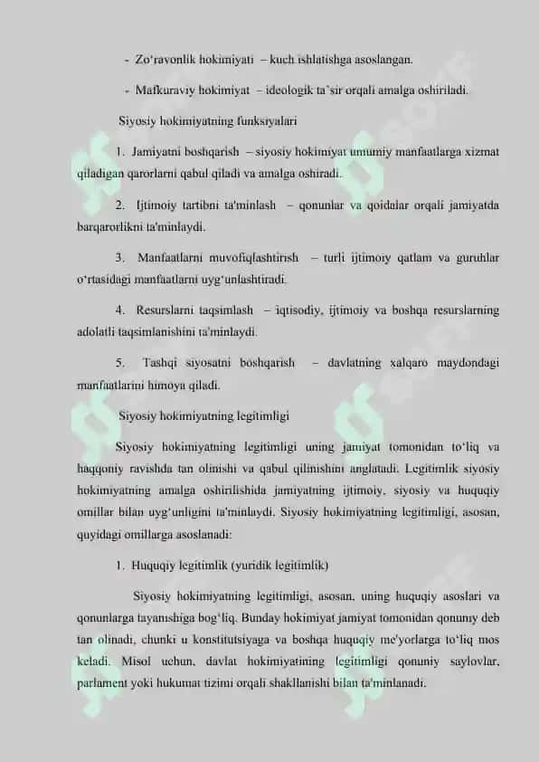 Siyosiy xokimiyat va davlat xokimiyati 4