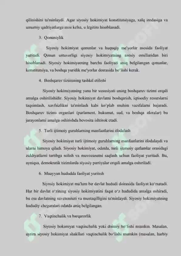 Siyosiy xokimiyat va davlat xokimiyati 7