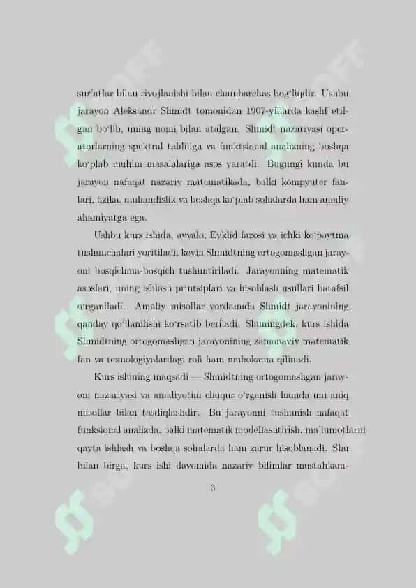 SHMIDTNING ORTOGONALLASHGAN JARAYONI 3