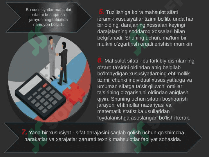 Mahsulot sifatini boshqarish va tahlil qilishning statistik usullari. pptx 4
