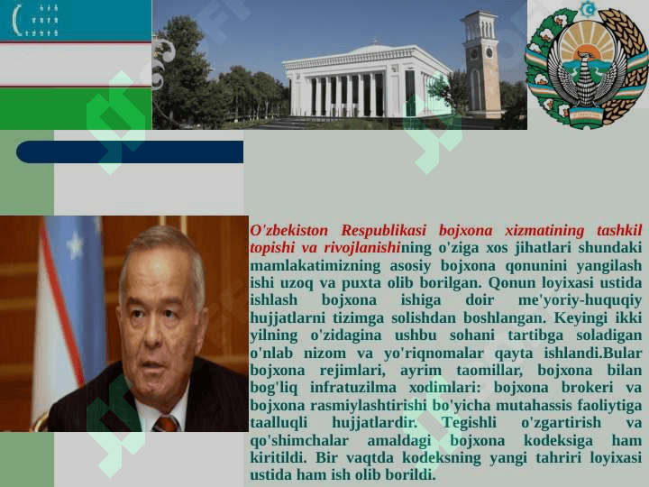 O'zbеkistоn Rеspublikаsidа bоjхоnа ishini tаshkil etish vа bоshqаrish pptx 3