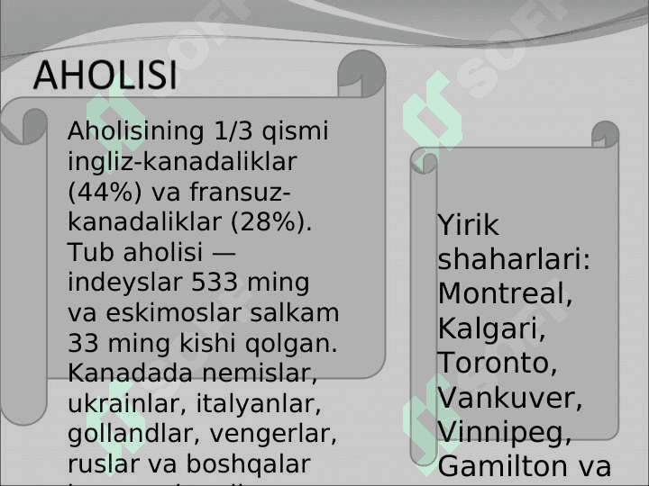 KANADA  MAMLAKATI IQTISODIYOTI 6