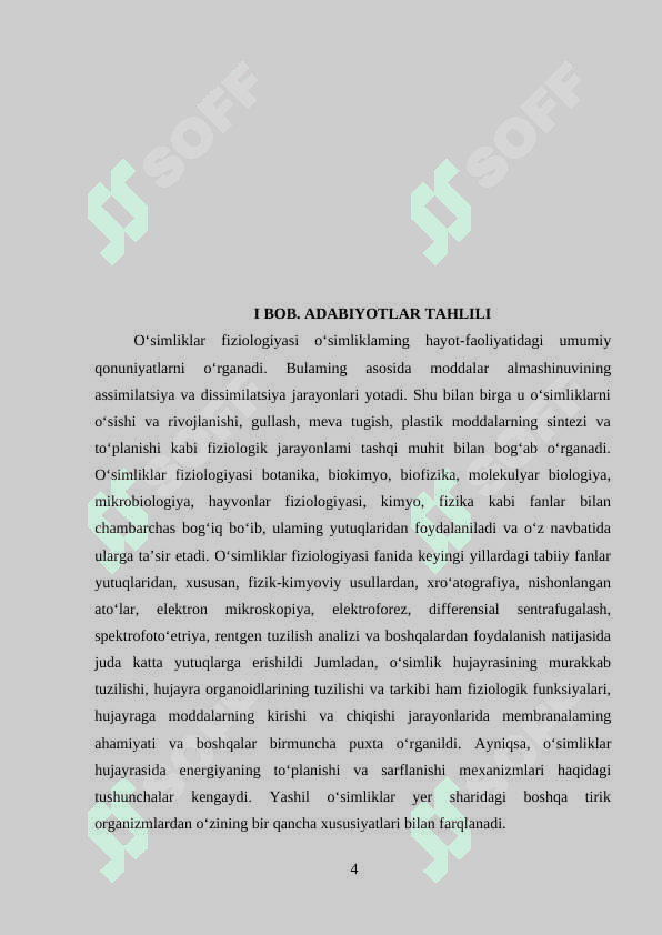O'simliklarning o'sishi va rivojlanishi 4