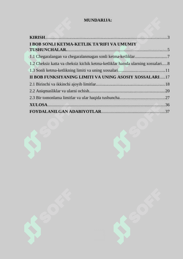 Bir tomonli limitlar. Ikkinchi ajoyib limit 2