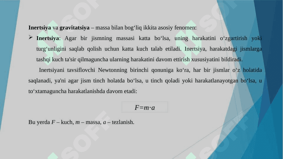 Massa va uning birliklari. Zichlik va uning birliklari 4