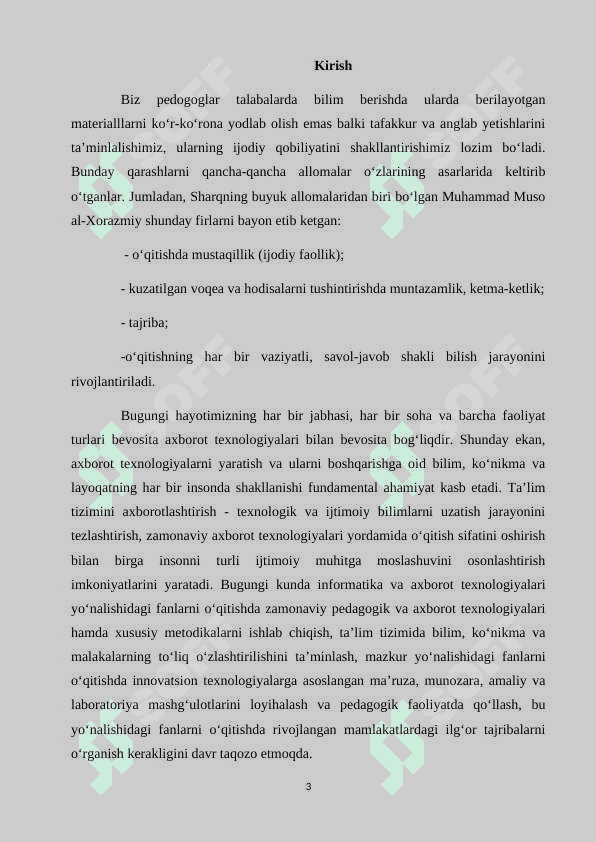 PEDAGOGIK FANLARNI O’QITISHDA  AMALIY  METODLARNING  AHAMIYATI 3
