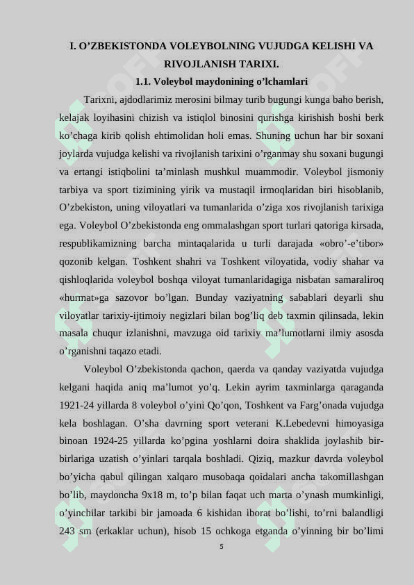 5-9 SINF O’QUVCHILARIGA VOLEYBOL TO’PINI BOSHQARISH TEXNIKASINI O’RGATISH. 5