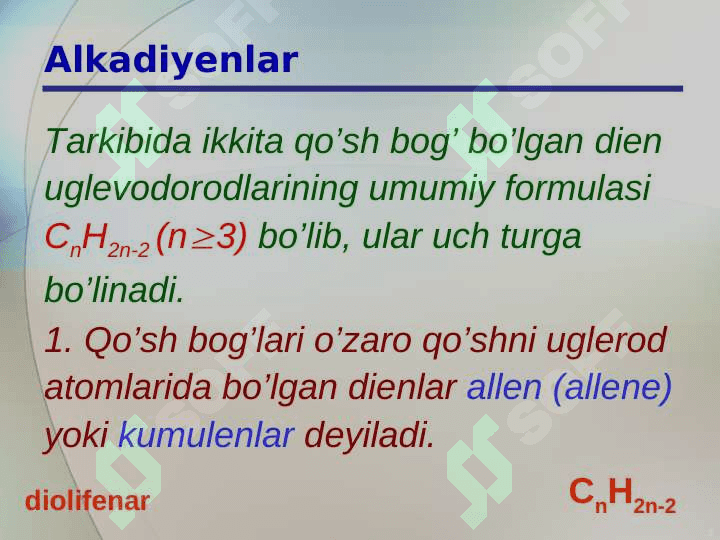 Alkadiyenlar 3