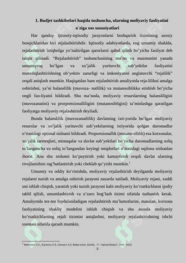 BUDJET TASHKILOTLARIDA MOLIYAVIY REJALASHTIRISH ASOSLARI 3