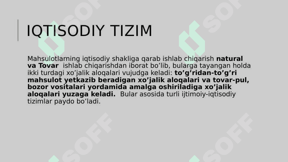 Iqtisodiy tizim modellari va mulkchilik 3