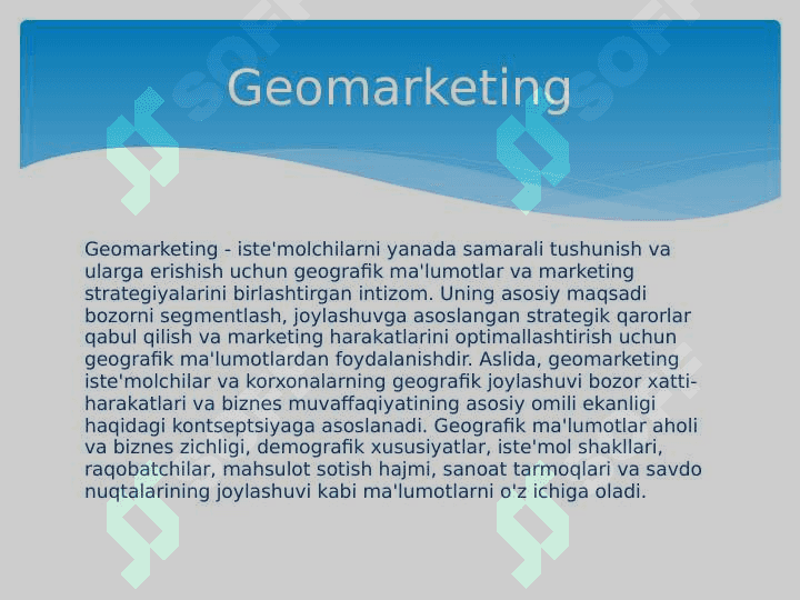 geomarketing haqida pptx 2