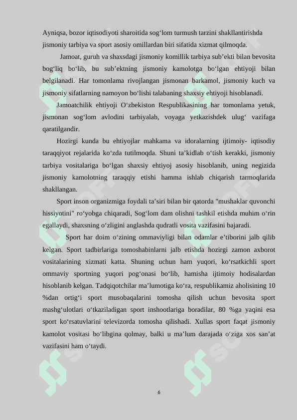 Mehnatni ilmiy asosda tashkil etish 6
