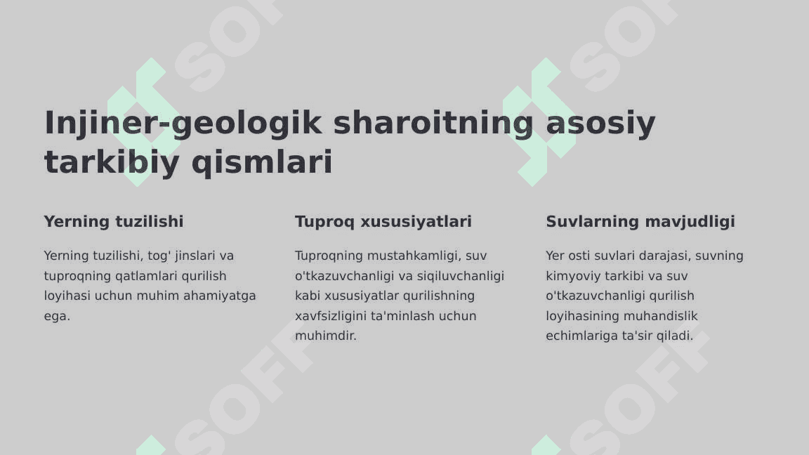 Injiner-geologik sharoitni murakkabligini aniqlashtirish 4