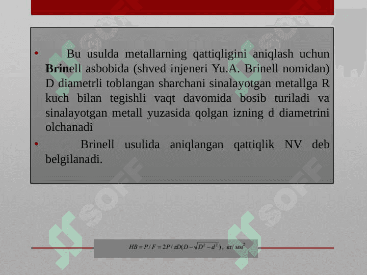 Metallar qattiqligini aniqlash usullari 3