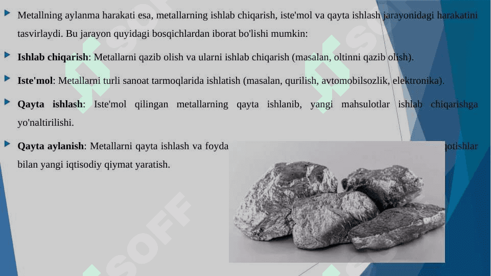 Davlatning metall fondi va metalning aylanma harakati 4