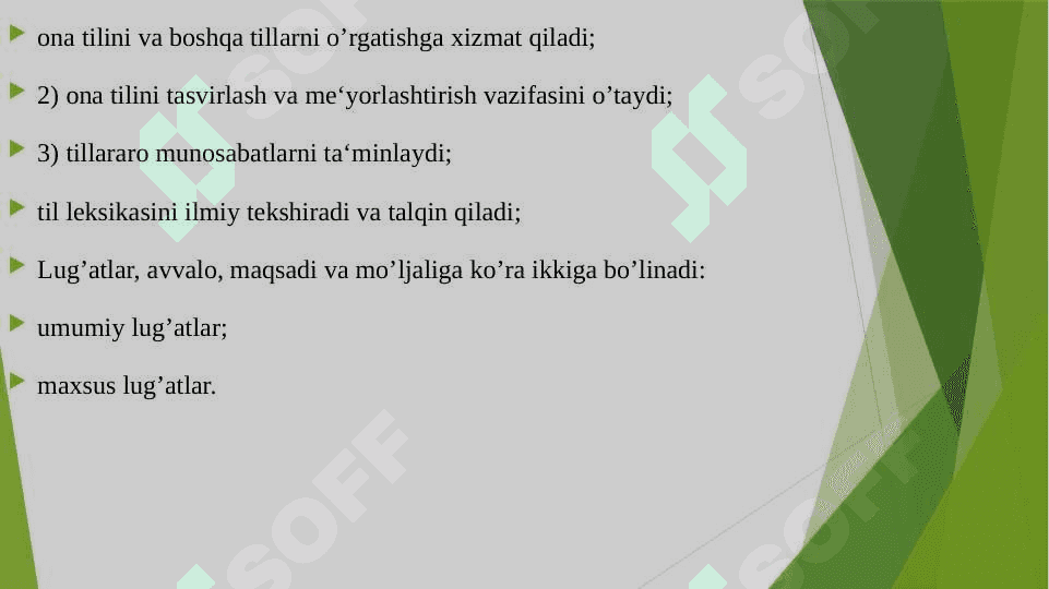O'zbek leksikografiyasi va lug'atchiligi. Lug'at turlari 8