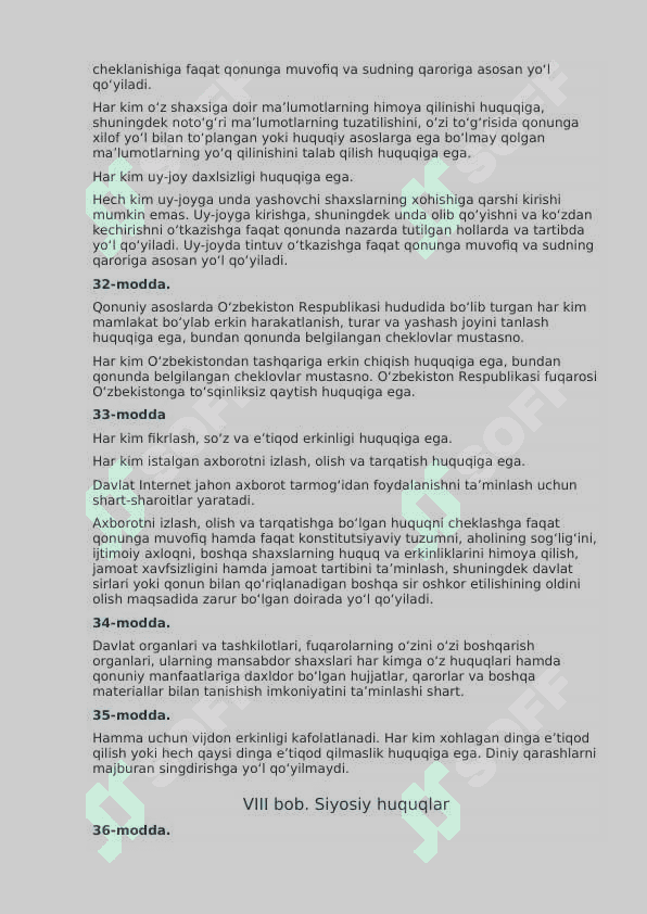 O'zbekiston Respublikasi Konstitutsiyasi 24 8